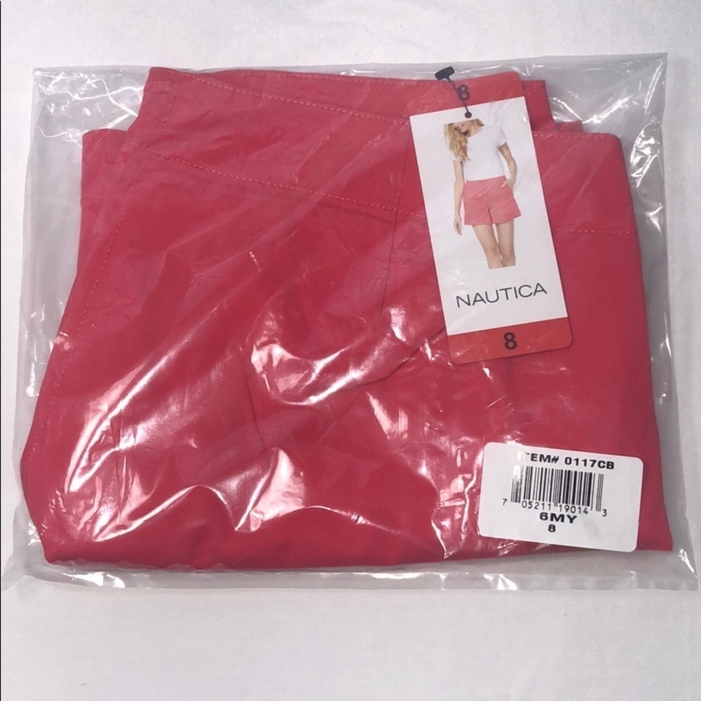 New Womens Nautica Coral Pink Shorts - Picture 5 of 13